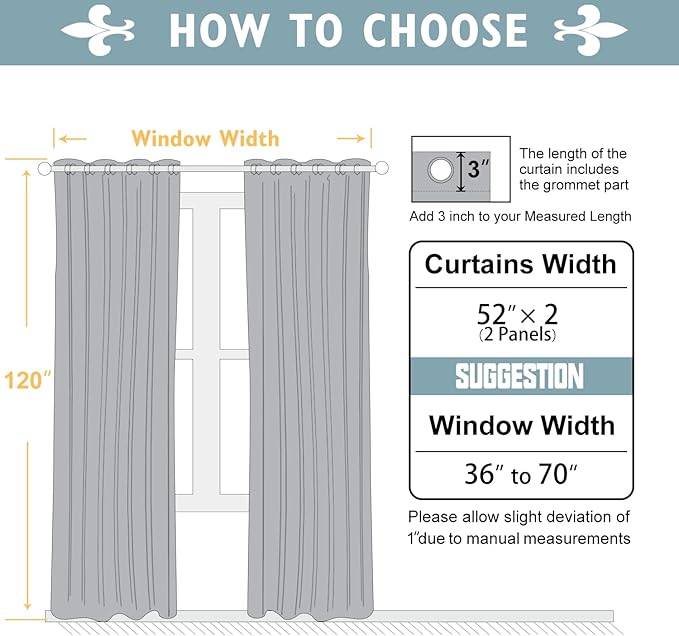 ChrisDowa Blackout Curtains 120 inches Long - Image 5