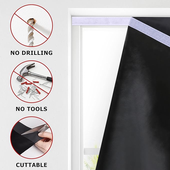 LazBlinds 100% Blackout Cordless Thermal Insulated UV Protection Privacy Curtain - Image 3