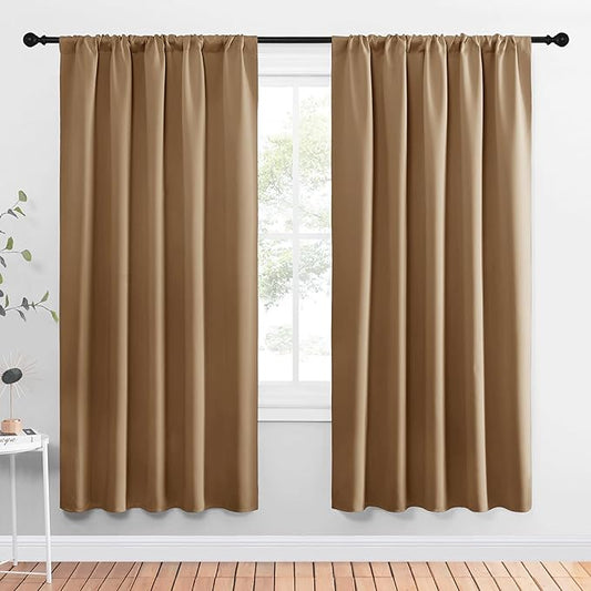 NICETOWN Window Curtains Blackout Drapes, 1 Pair, 52 by 72-Inch, Thermal by NICETOWN