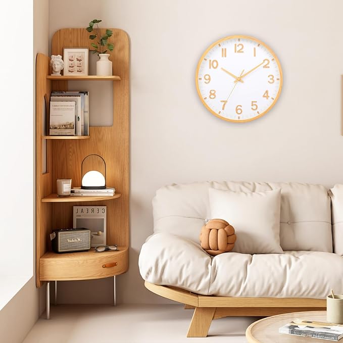 Wall Clocks Battery Operated 12 inch Modern Wall Clock, Silent Non Ticking Wall - Image 8