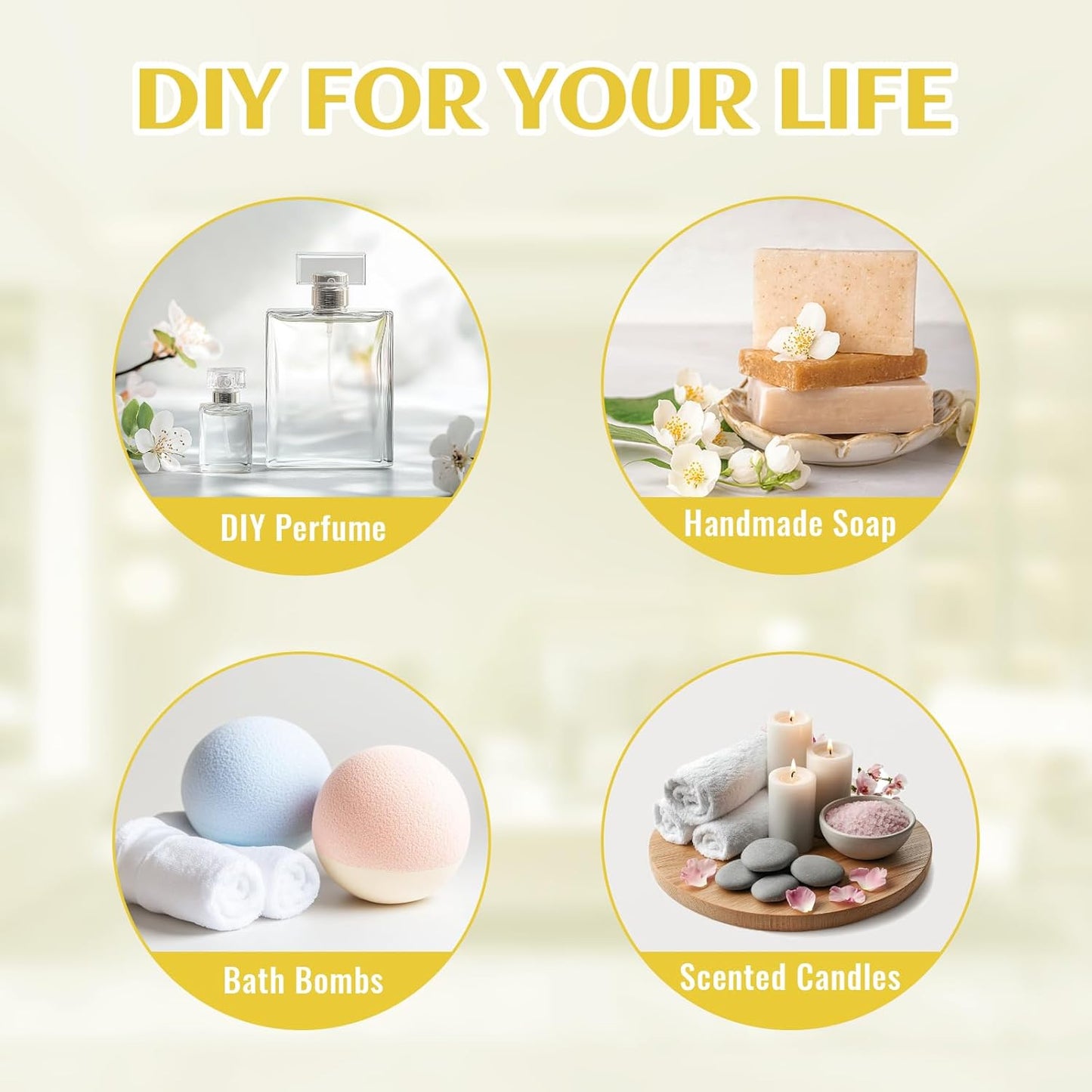 EVOKE OCCU Ylang Ylang Essential Oil 4 Oz, Pure Ylang Ylang Oil for Skin Hair Aromatherapy Diffuser Fragrance DIY- 4 FL Oz