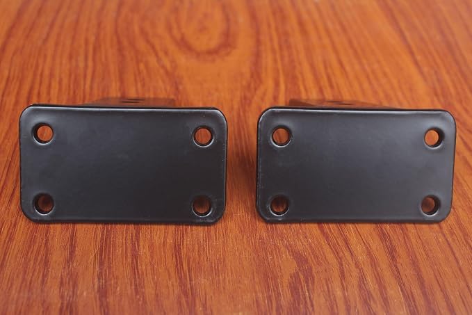 8 Pack - 3 inch Black Hidden L Shelf Bracket Iron Floating Shelf Brackets - Image 4