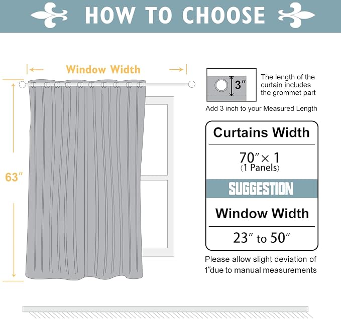 ChrisDowa Brownout Curtains 70 inches Wide - Image 5