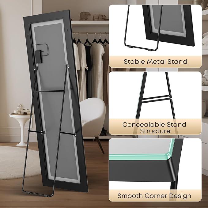 64" x 21" Full Length LED Floor Mirror - Image 7