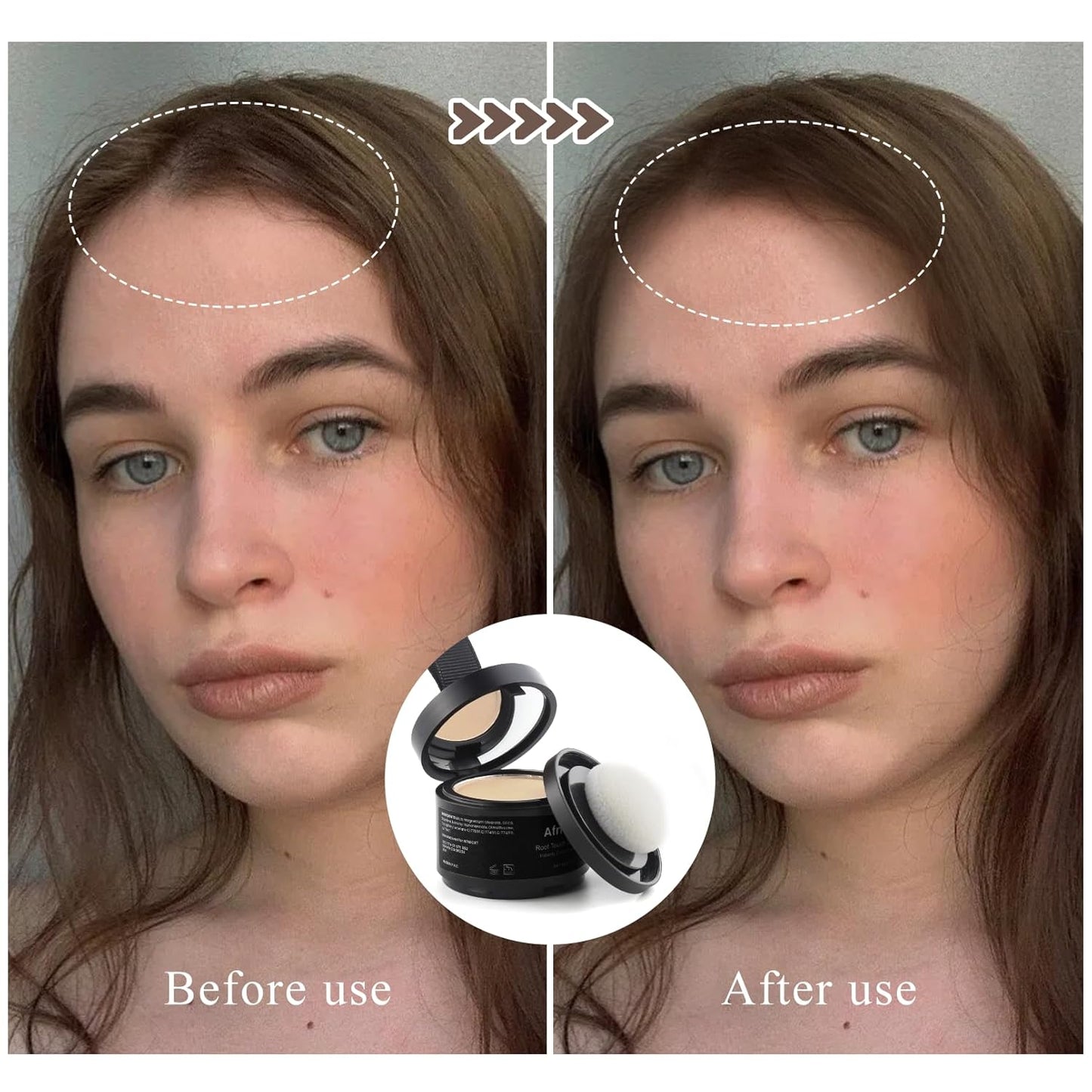 Instant Hairline Powder, Root Touch Up Hair Color for Gray Coverage and Thinning Hair, Root Cover Up Conceals Hair Loss & Bald Spots, Natural and Non-Greasy Hair Color for Women & Men, Light-Blonde