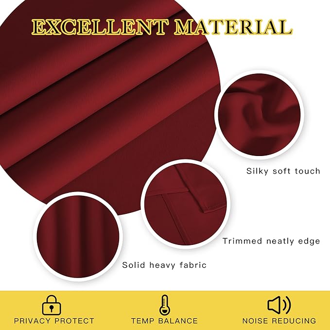 NICETOWN Door Curtain for Closet Doors 80 Inches Long 1 Panel, Room Divider - Image 2