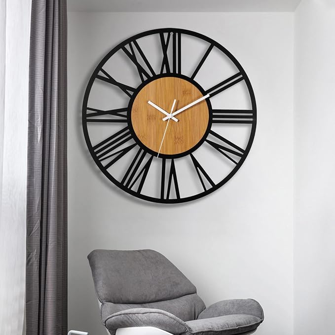 1st owned Wall Clocks for Living Room Decor, Round Silent Non Ticking, Modern - Image 5