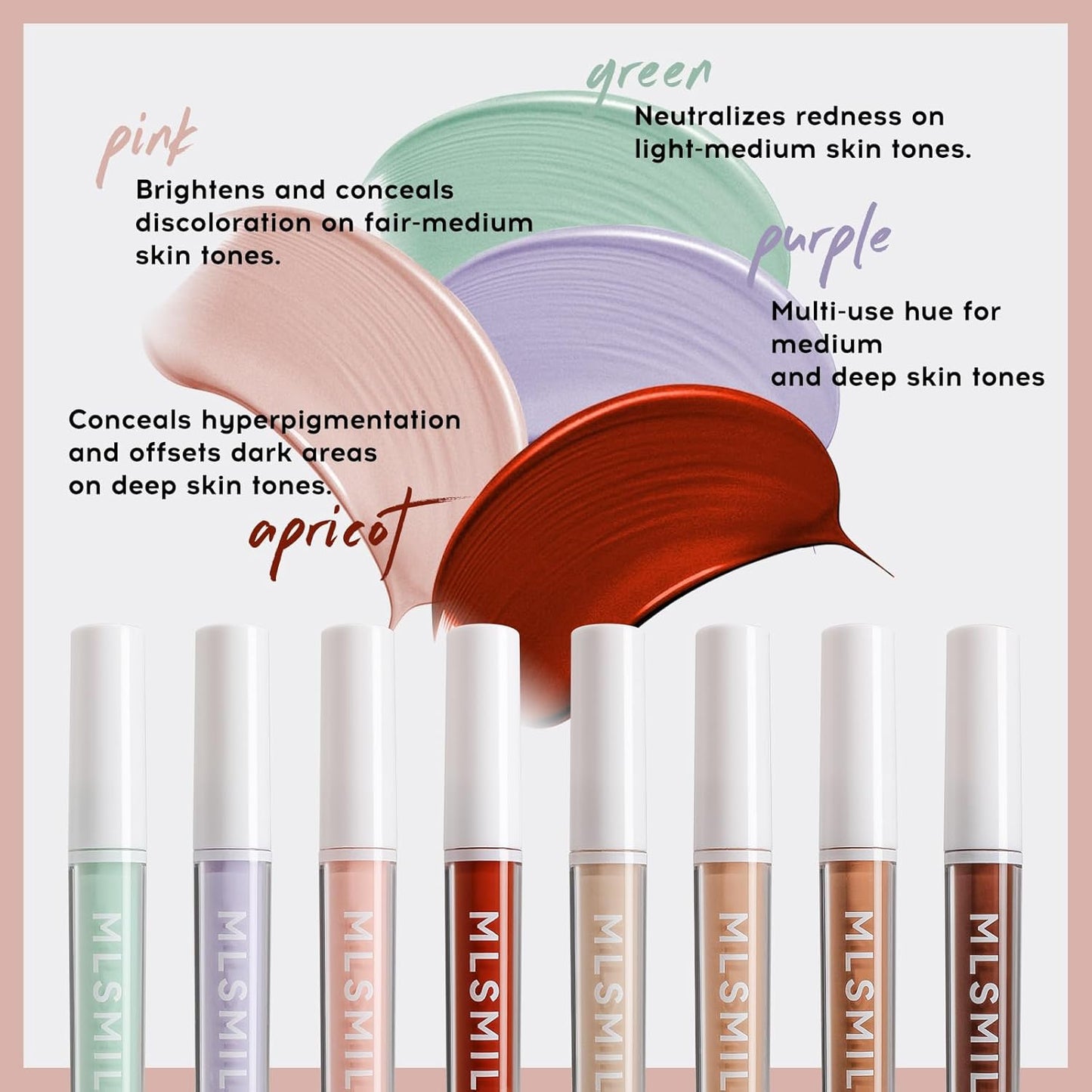 Color Liquid Conceal Contour Foundation, Waterproof 8 Colors Cream Lightweight Liquid Concealer Contour Makeup for Concealing Blemishes, Brighten Dark Circles, Improves Uneven Skin Tone, 06