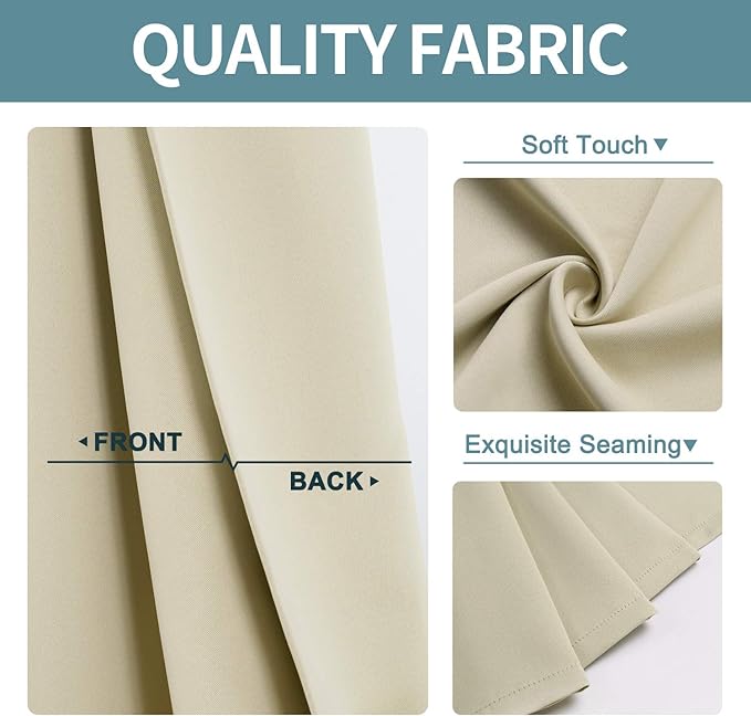 ChrisDowa Blackout Curtains 78 inches Long - Image 4