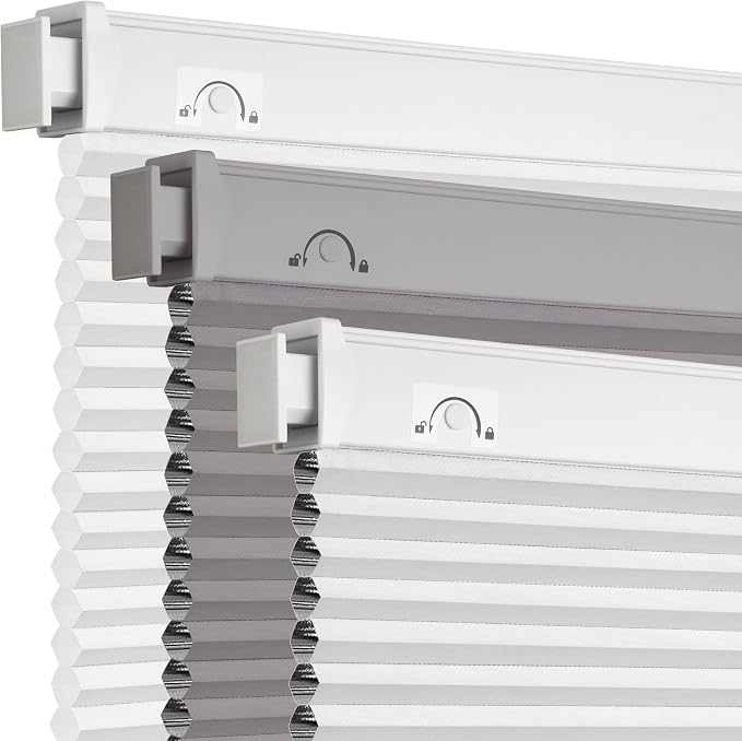 Grandekor No Tools No Drill Cordless Cellular Shades, UV Protection Privacy No by Grandekor