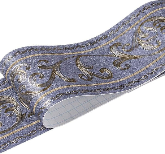 UPREDO 3D Decorative Floral Molding Waterproof Wallpaper Border Peel and Stick by UPREDO