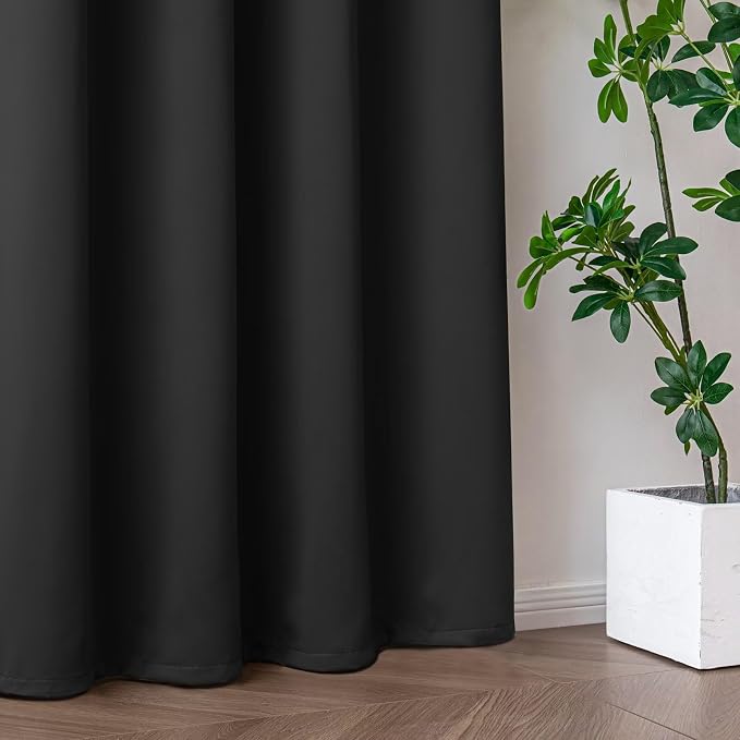 IGEMAEVE Blackout Sliding Door Curtains 108 Inch Length, Extra Wide Room - Image 7