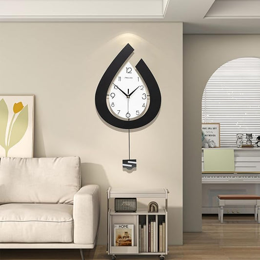 Large Decorative Wall Clock for Living Room Decor Big Pendulum Modern Wall by JTWALCLOCK