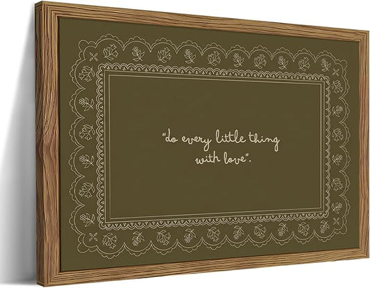 Framed Vintage Inspirational Wall Art, Do Every Little Thing by Unknown
