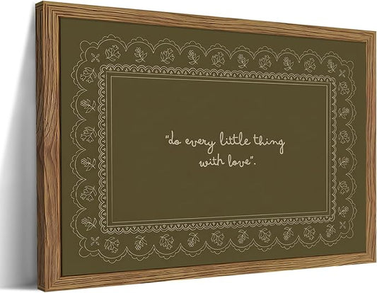 Framed Vintage Inspirational Wall Art, Do Every Little Thing by Unknown