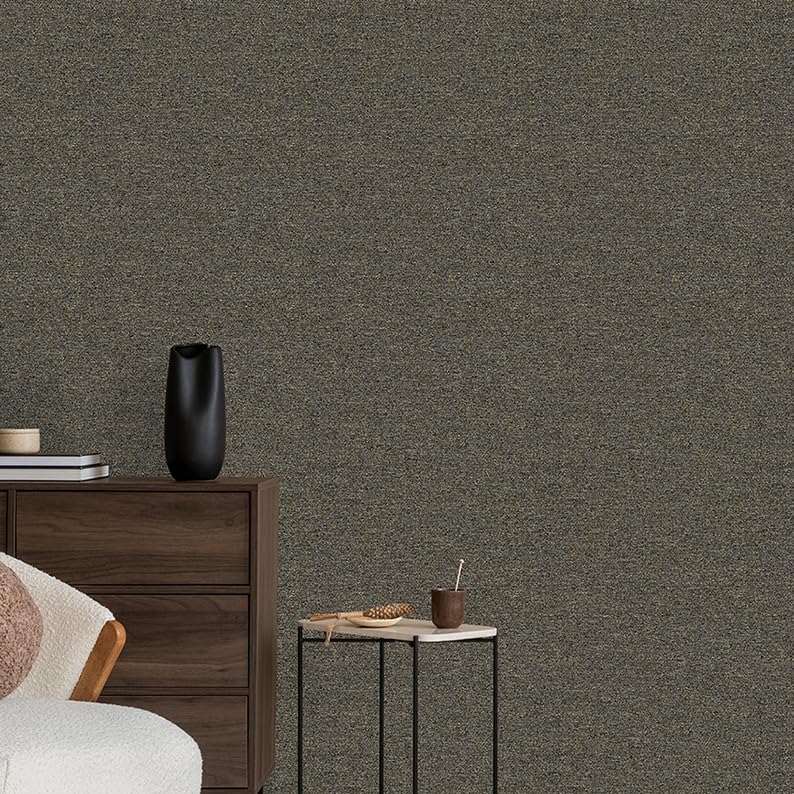 Grasscloth Textured Peel&Stick Wallpaper Slight Velvety Fabric - Image 4