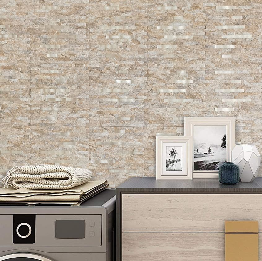 DICOFUN 10-Sheet Peel and Stick Backsplash Wall Tile, PVC Kitchen Backsplash - Image 6