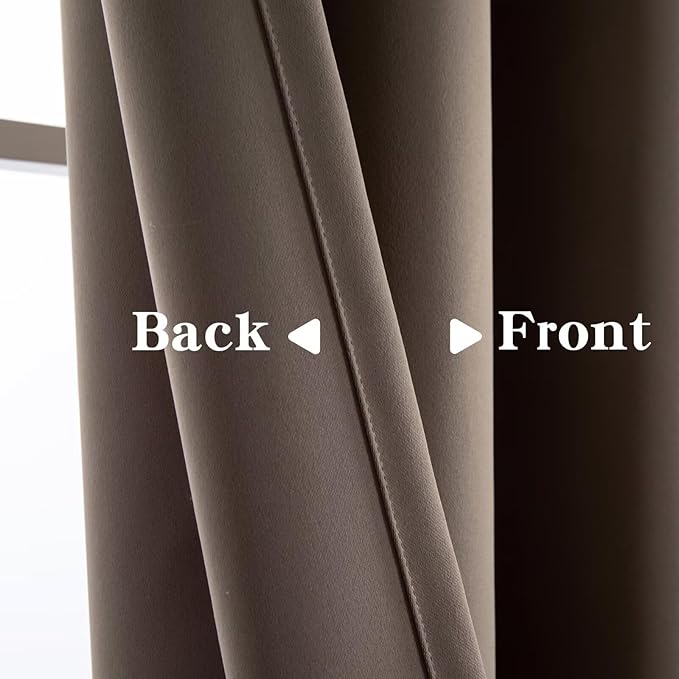 IGEMAEVE Blackout Sliding Door Curtains 84 Inch Length, Extra Wide Room Divider - Image 3