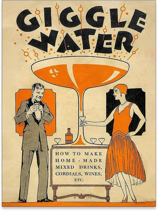 noxozoqm Funny Cocktail Wall Art Vintage Trendy Bar Cart Decor Martini Wine by Unknown