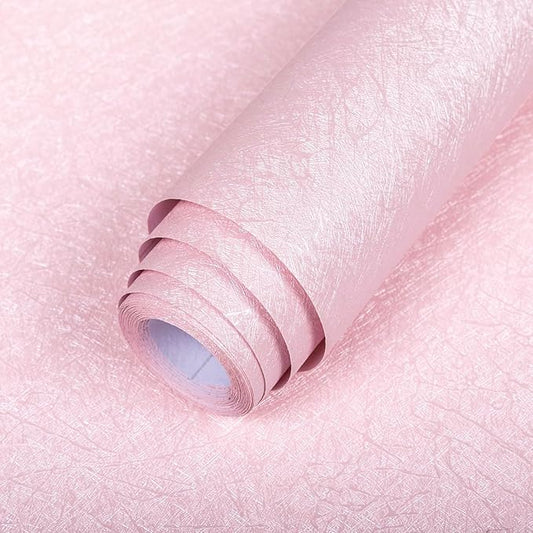 Abyssaly Pink Wallpaper Stick and Peel Removable Self Adhesive Pink Wall Paper by Abyssaly