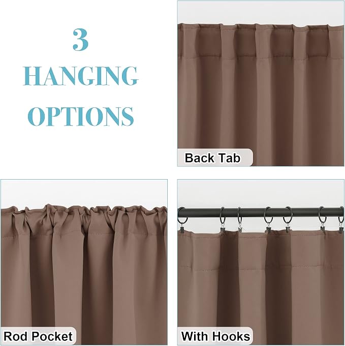 RYB HOME Bathroom Curtains Blackout - Image 6