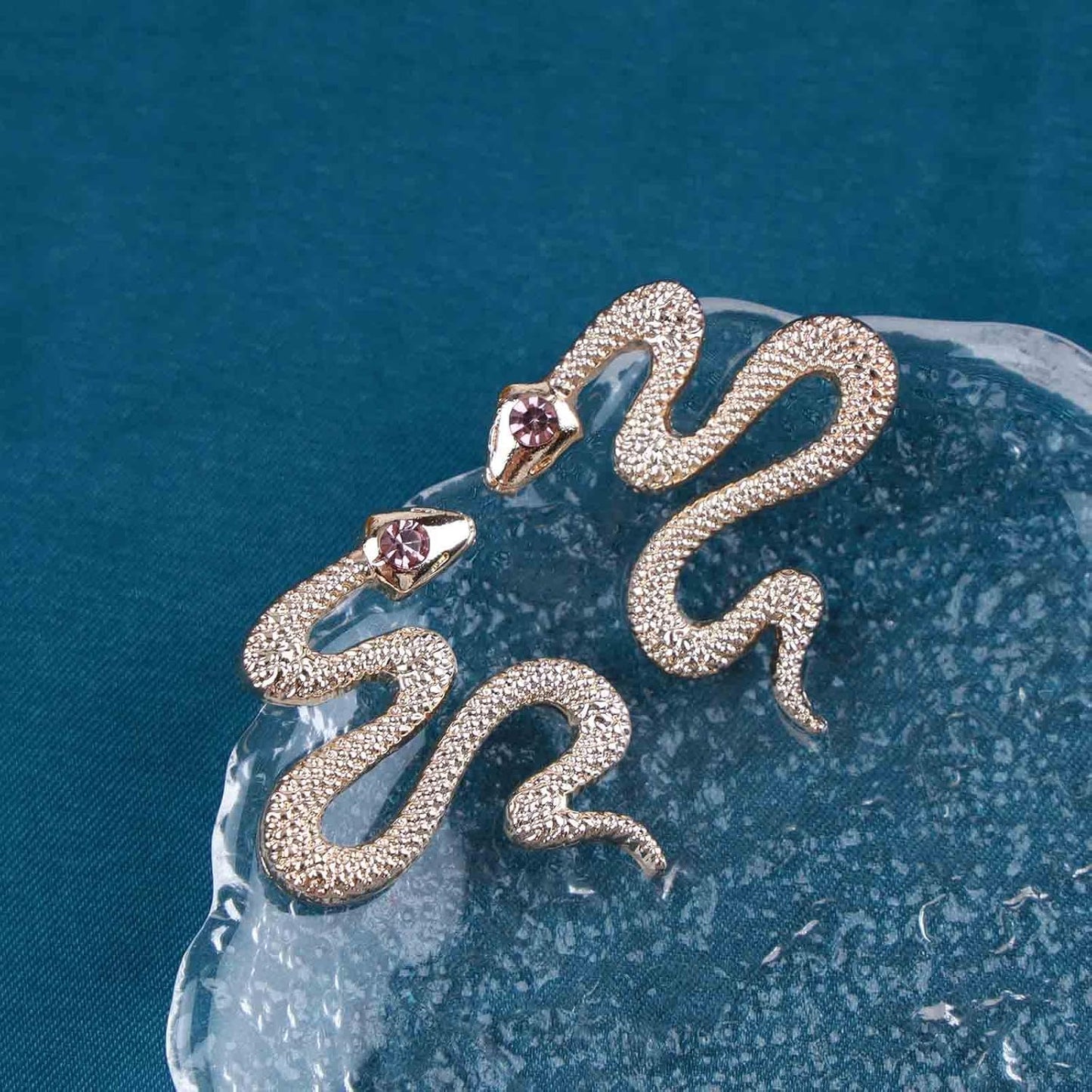 Vintage Snake Stud Earrings Gold Snake Drop Earrings Gothic Serpent Earrings Punk Viper Cobra Earrings Jewelry for Women and Girls