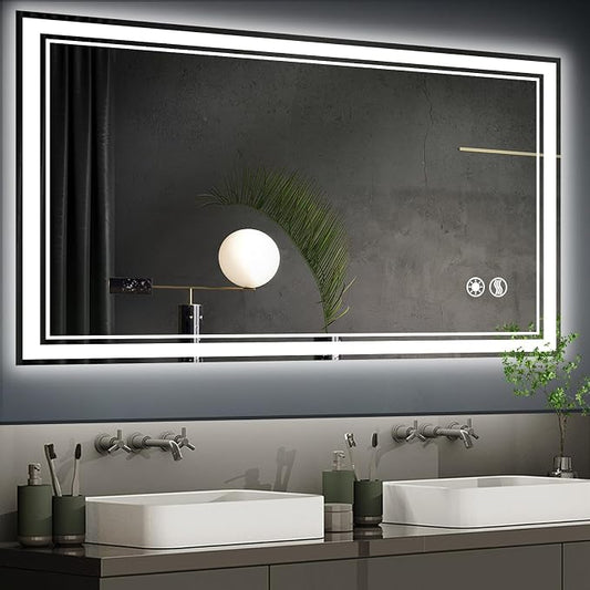 48“ x 28” LED Bathroom Mirror by NESDCC