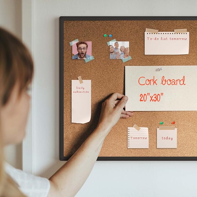 Cork Board Bulletin Board 20 x 30, Office Board - Image 3