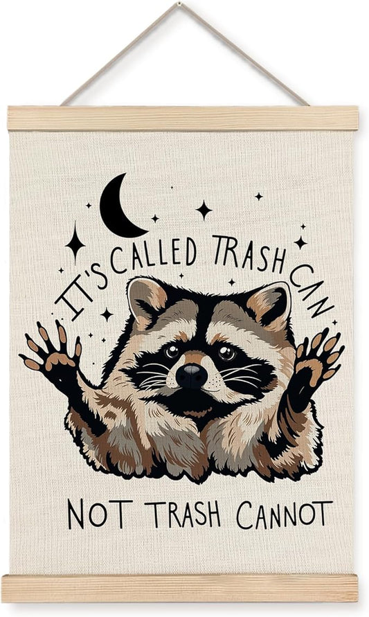 Foritho Funny Motivational Raccoon Poster Wall Art Framed, Gifts by Unknown