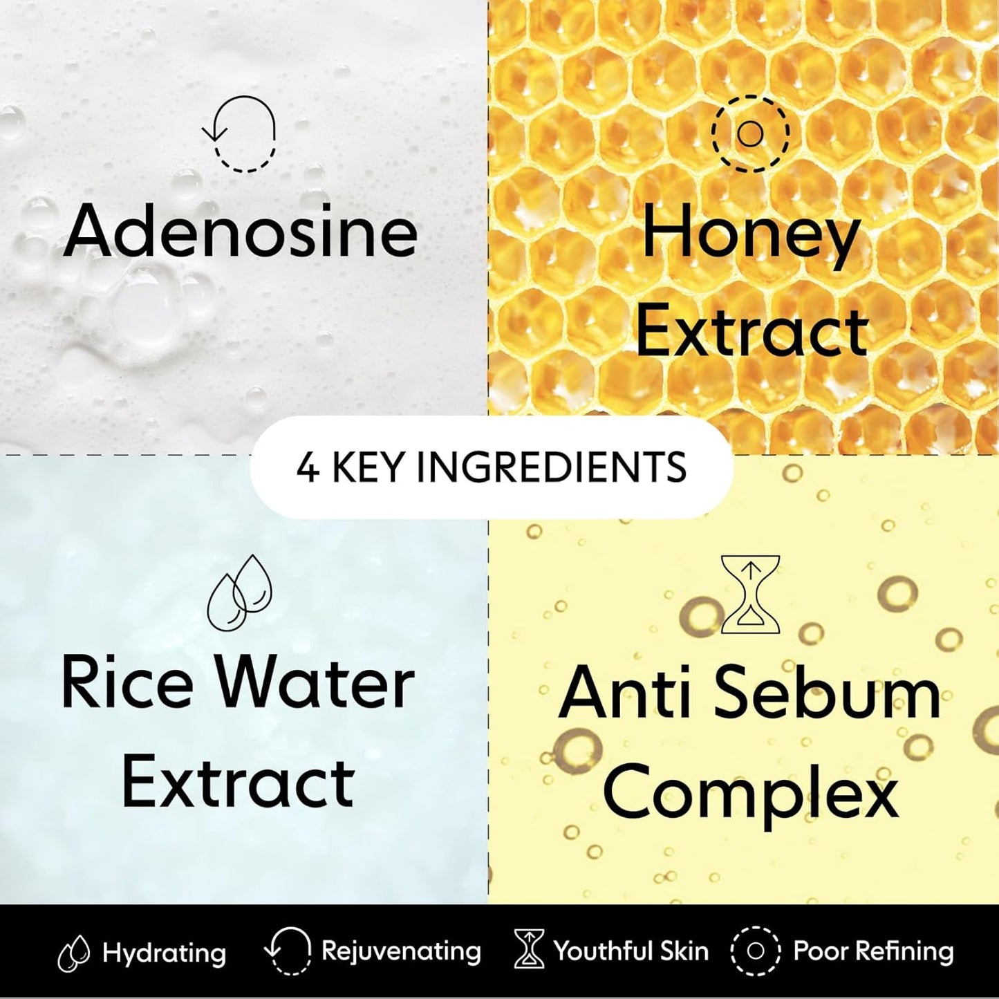 LOOPS WEEKLY RESET - Rejuvenating Hydrogel Face Mask Kit - Rejuvenate, Hydrate, Refine & Plump Face, Moisturized, Pore Refining - Reduces Signs of Puffiness - 5 Pc