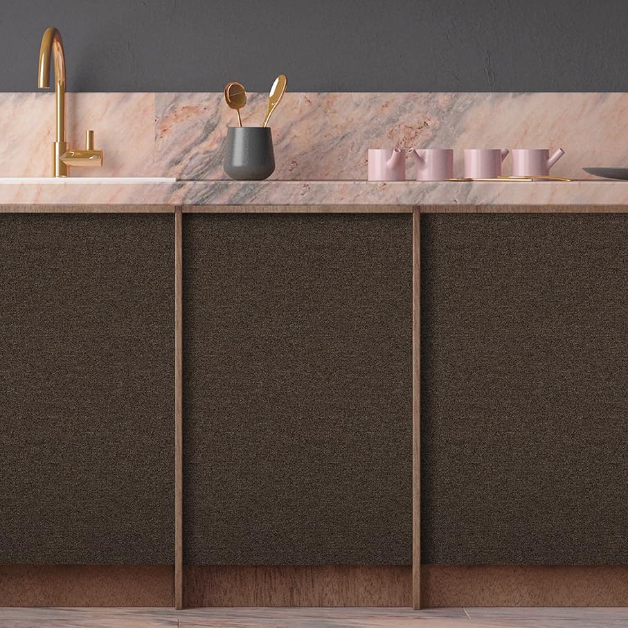 Grasscloth Textured Peel&Stick Wallpaper Slight Velvety Fabric - Image 4