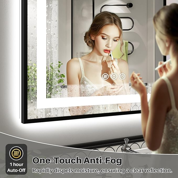 60x30 Inch LED Bathroom Mirror - Image 4