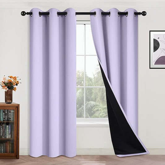 Yakamok 84 Inch Length 100% Blackout Curtains by Yakamok