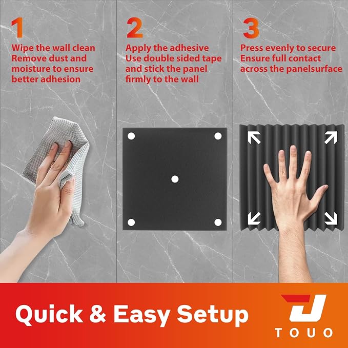 96 Pack Acoustic Panels – Sound Proof Foam Panels - Image 8