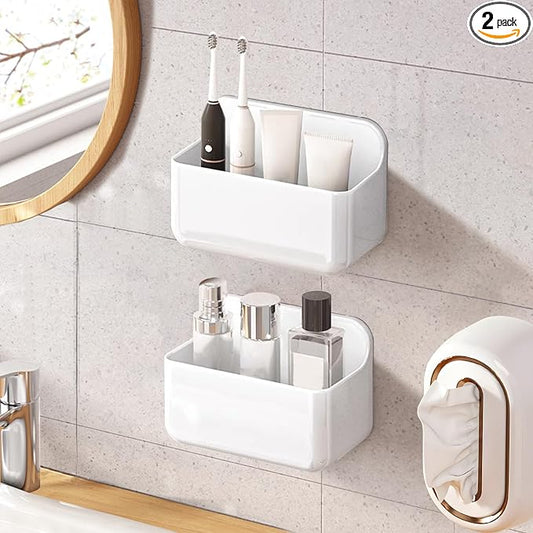 2pc Clear Wall Mount Organizer, Adhesive Cabinet Door Organizer, Self Adhesive by Home
