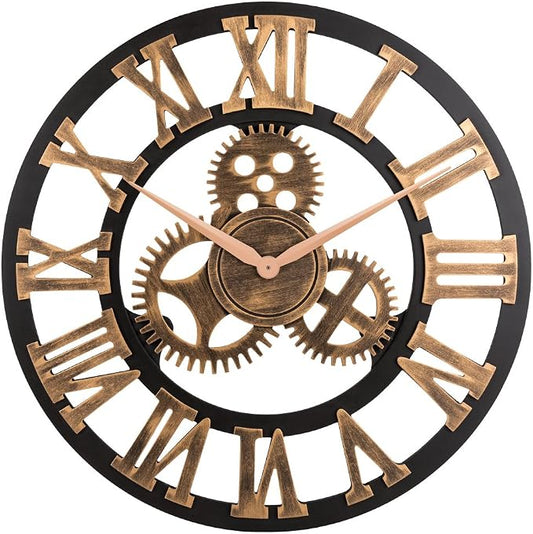 28" Industrial Steampunk Vintage Retro Home Decor Wall Clock *Note: Decorative by OldtownClocks