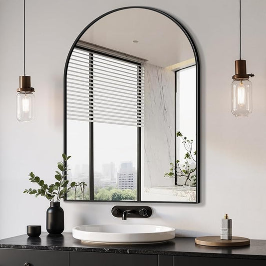 Delma Arched Bathroom Mirror, Living Room and Entryway by Delma