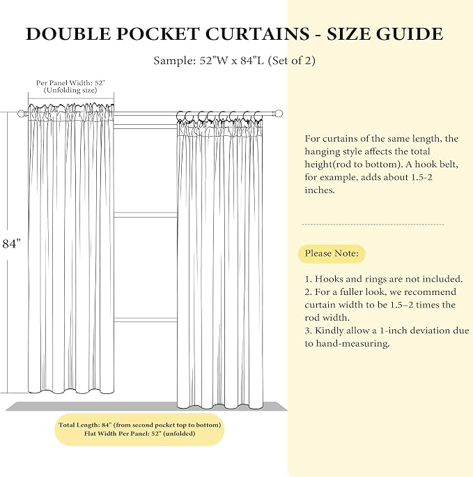 NICETOWN Brown Velvet Curtains 108 inches Long 2 Panel - Image 4