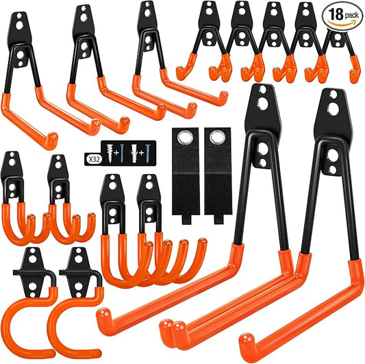 18 Pack Garage Hooks Heavy Duty by Kodreat-USDirect