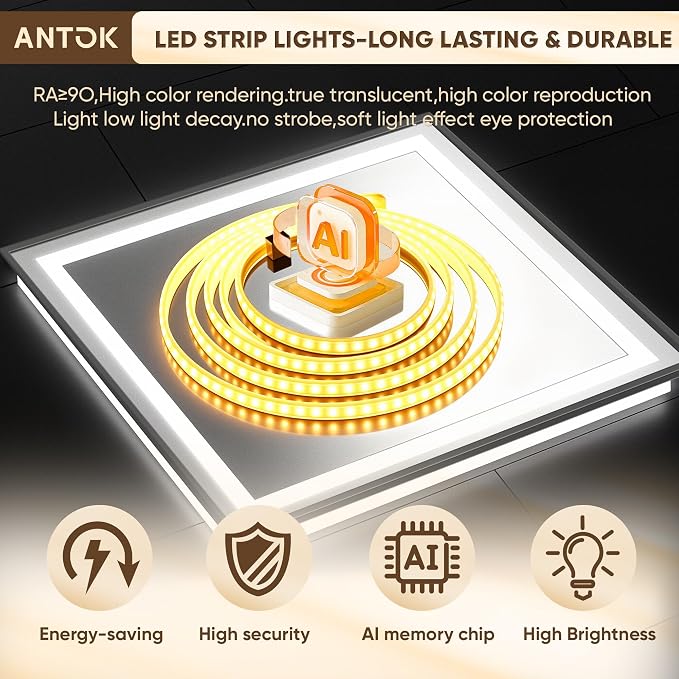 Antok 60X30 LED Bathroom Mirror - Image 9