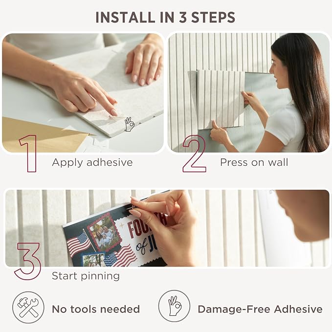VIVELDA Large Bulletin Board 48x36- Office Wall Organizer to Replace Your Old - Image 7