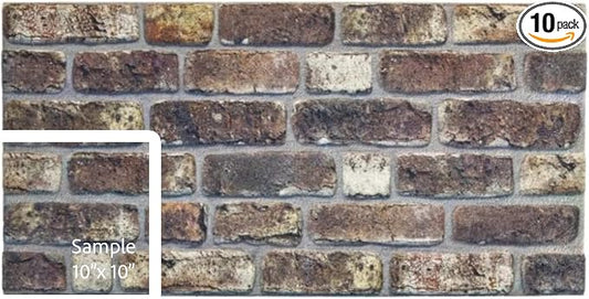 Dundee Deco 3D Wall Panels Faux Brick by DundeeDeco