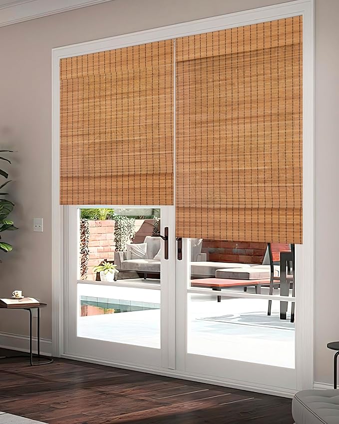 24''W X 72'''H Cordless Bamboo Roman Shades - Image 8