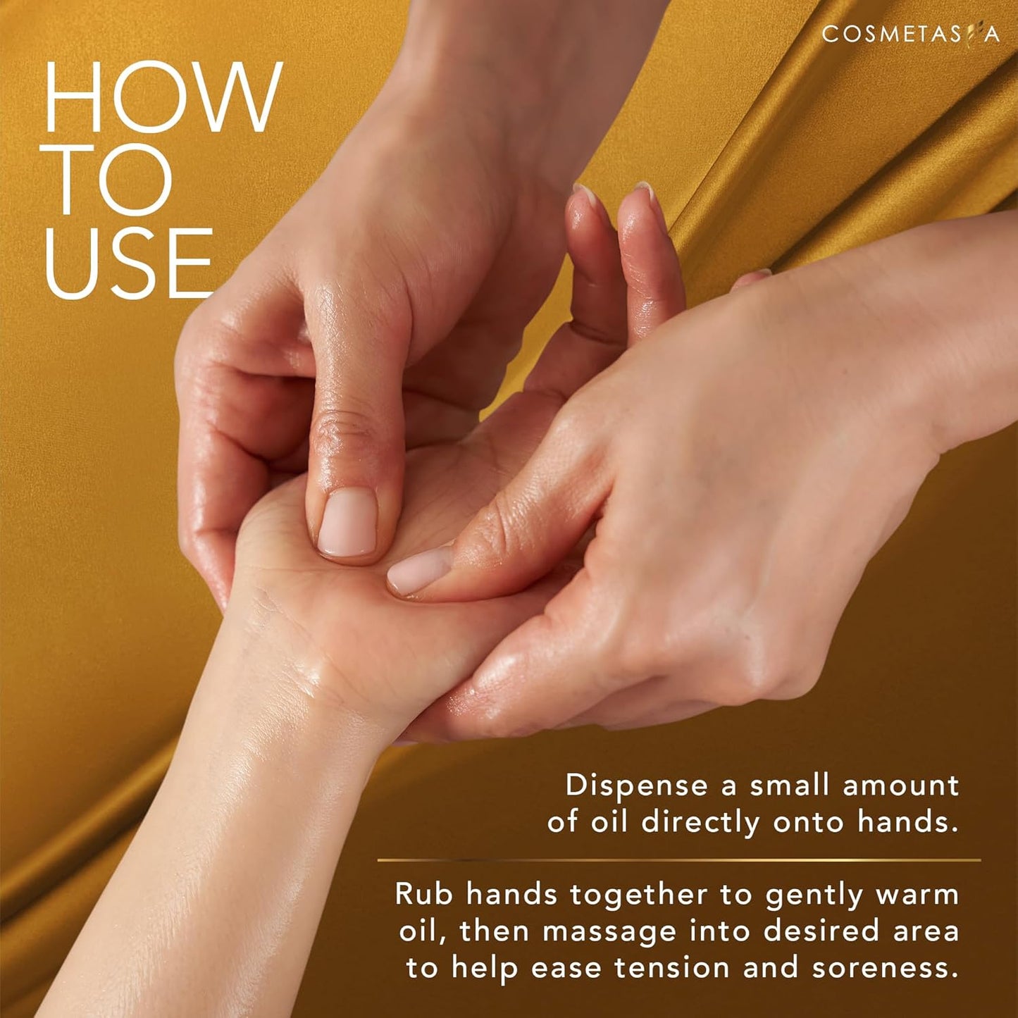 Cellulite Massage Oil with Collagen & Stem Cells- 100% Natural Anti Cellulite Oil, Assists with Firming, Toning & Moisturizes Skin 8.8 oz. by Cosmetasa