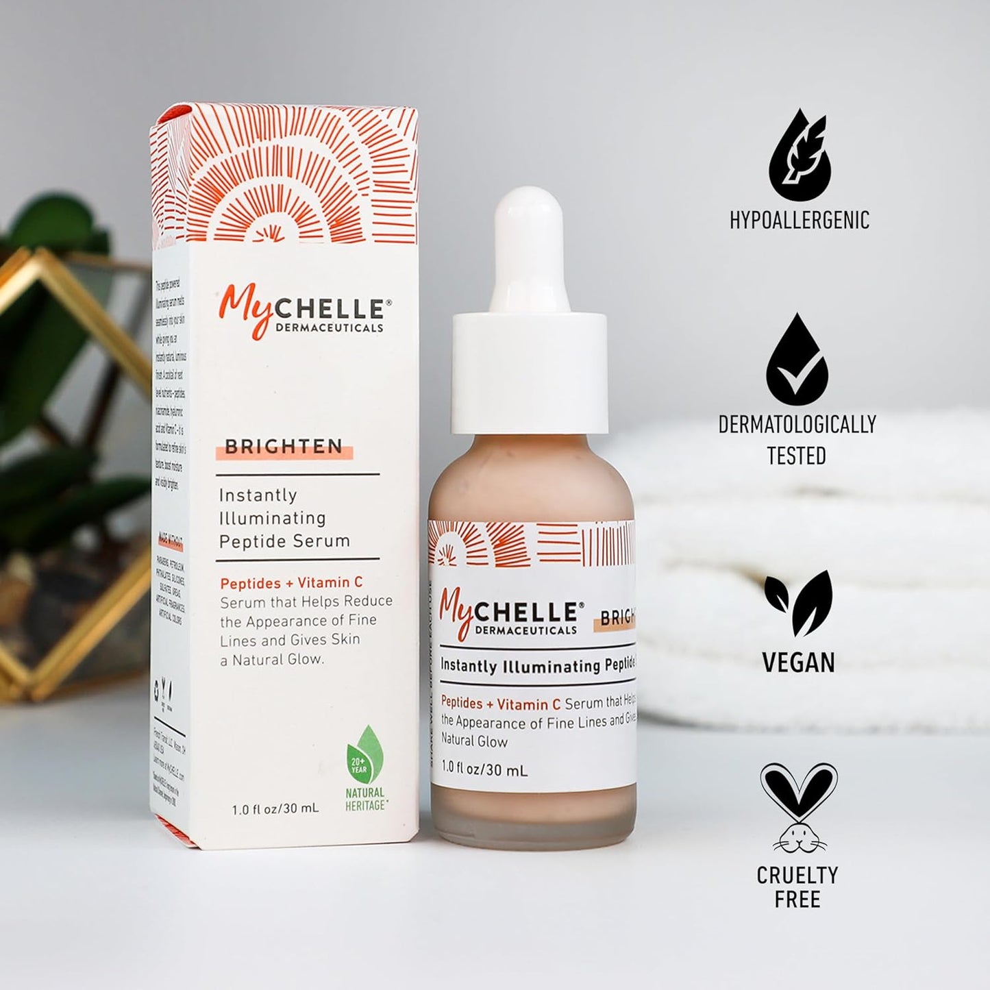 MYCHELLE Instantly Illuminating Peptide Serum, 1 FZ