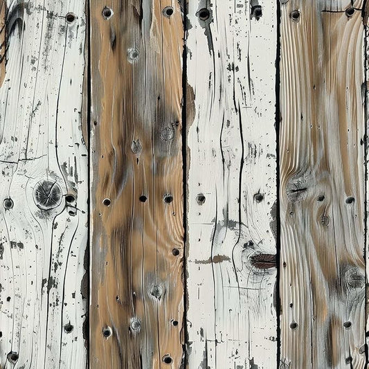 FLFK Wood Wallpaper Peel and Stick Removable Rustic Wallpaper 16" x 384" Vinyl by FLFK