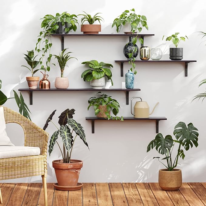DINZI LVJ Long Wall Shelves, 55.1Inch Floating Shelves Wall Mounted, Extra - Image 2