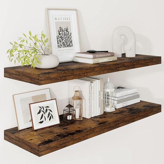 Vivelove 12" Deep Floating Shelves by VIVELOVE