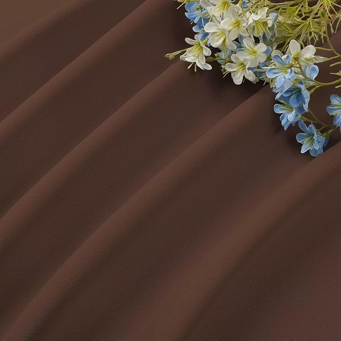CUCRAF Brown Blackout Curtains 72 inch Length 2 Panels Set, Rod Pocket Room - Image 6