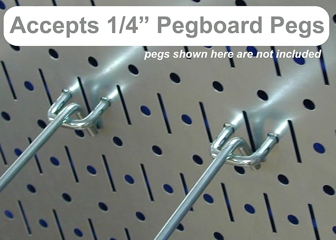 Wall Control Pegboard 32in x 16in Yellow Metal Pegboard Tool Board Panel - Image 3